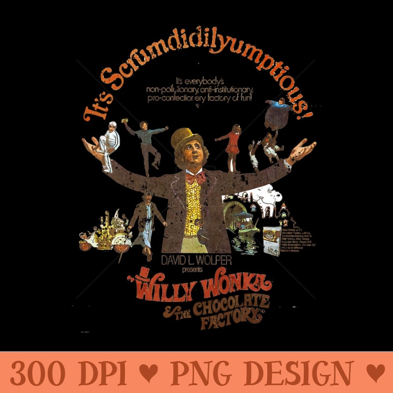 Vintage Wonka The Chocholate - PNG Image Downloads - Customer Support