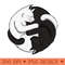 Yin Yang Cats - PNG Clipart - Flexibility