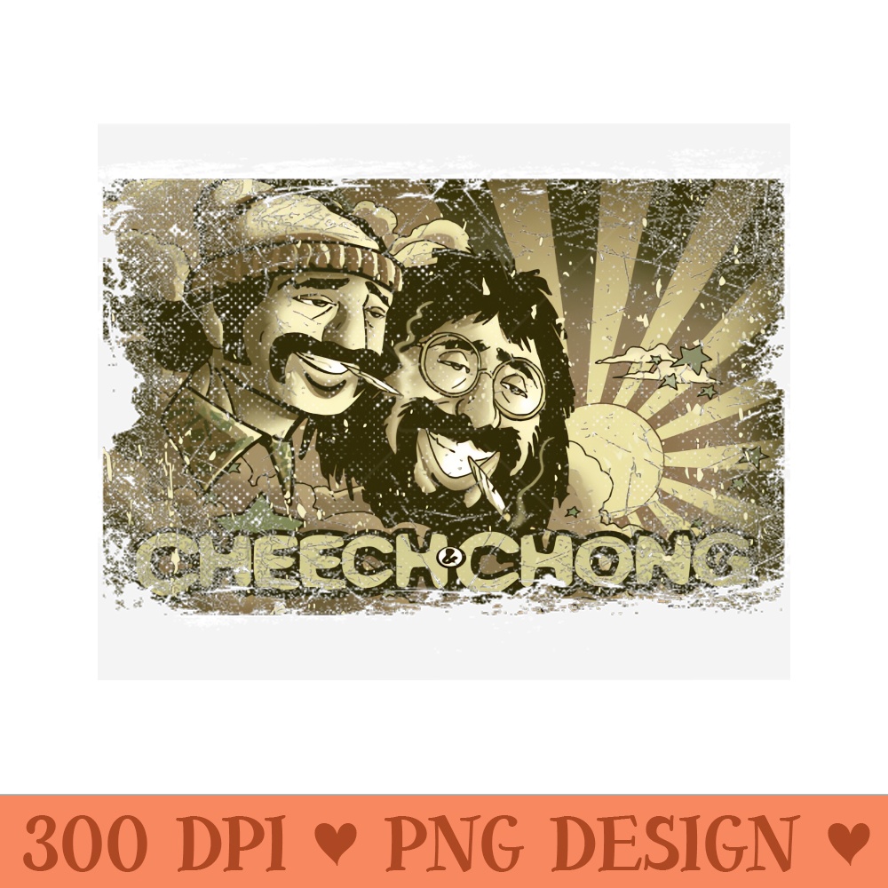 Classic Art Up In Smoke, Chong Comedy - PNG Graphics - Good Value