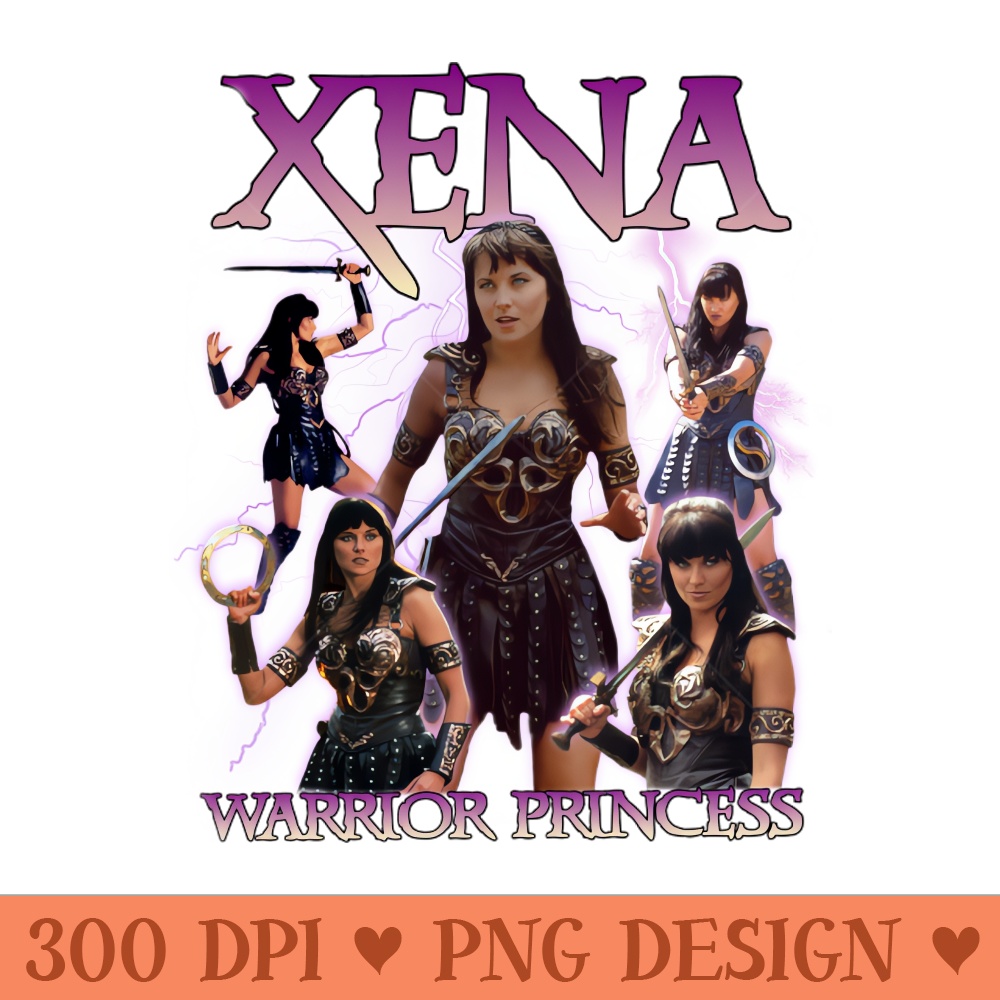 Xena Warrior Princess Lightning - PNG Artwork - Unique