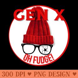 gen x oh fudge - png artwork