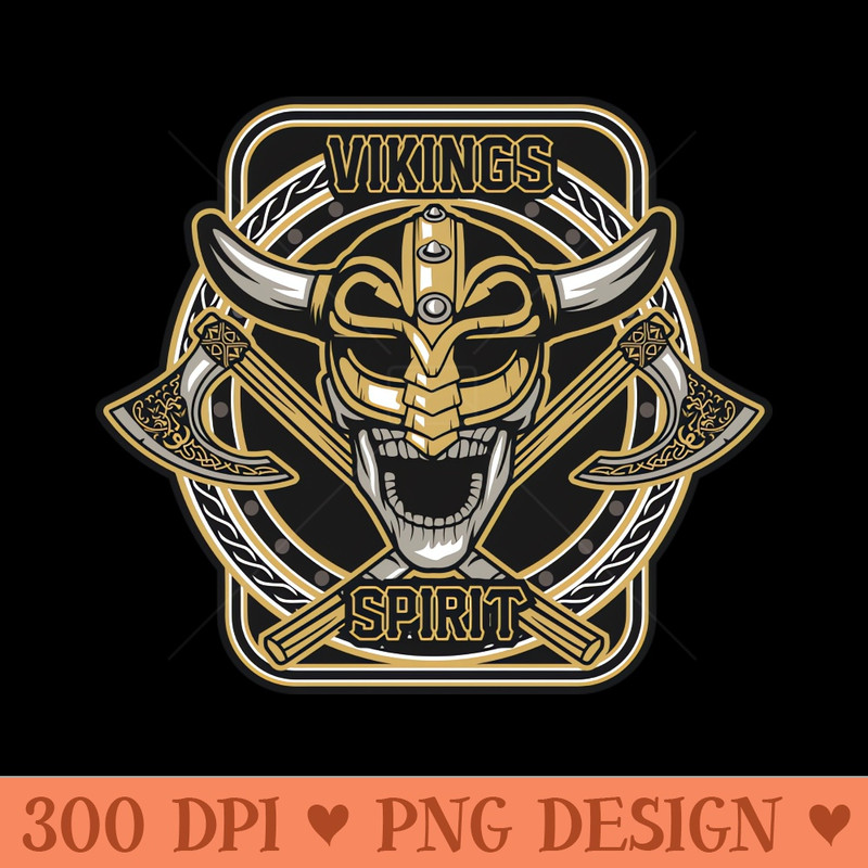 SKULL VIKING FULL COLORS - PNG Design Downloads - Unique