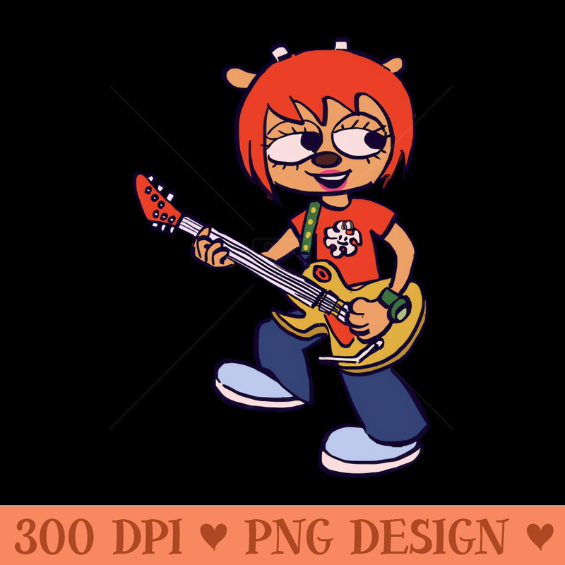 I draw lammy the jammer with her guitar um jammer lammy - PNG Design Downloads - Popularity