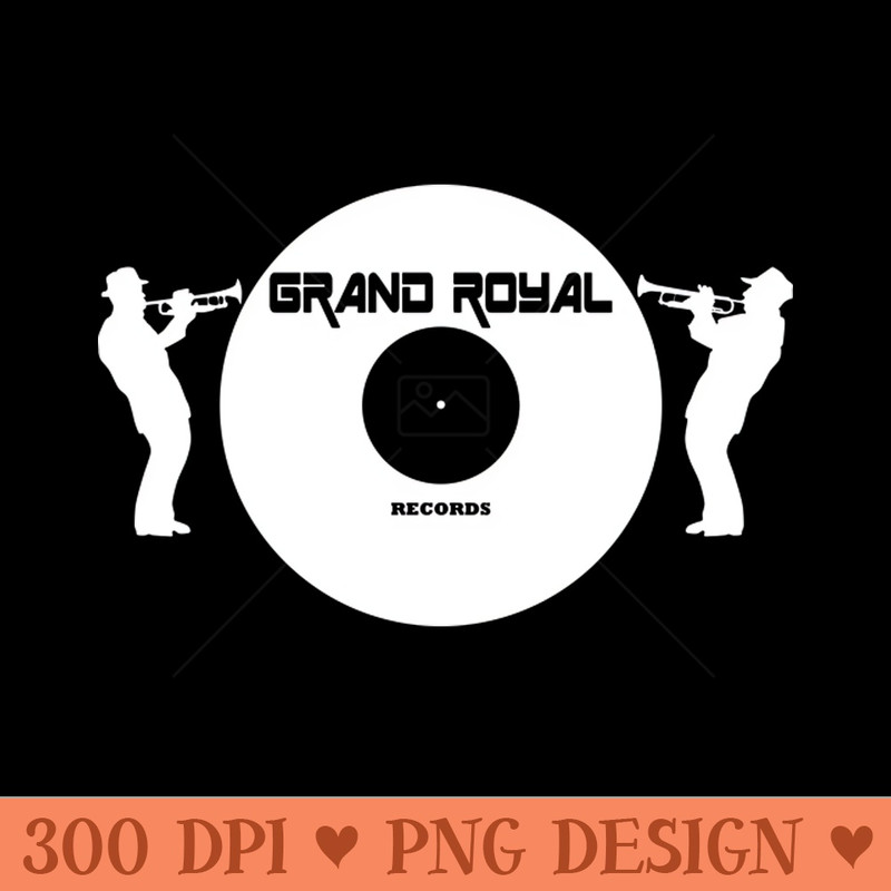 Grand Royal Records - White - PNG Download Library - Professional Design