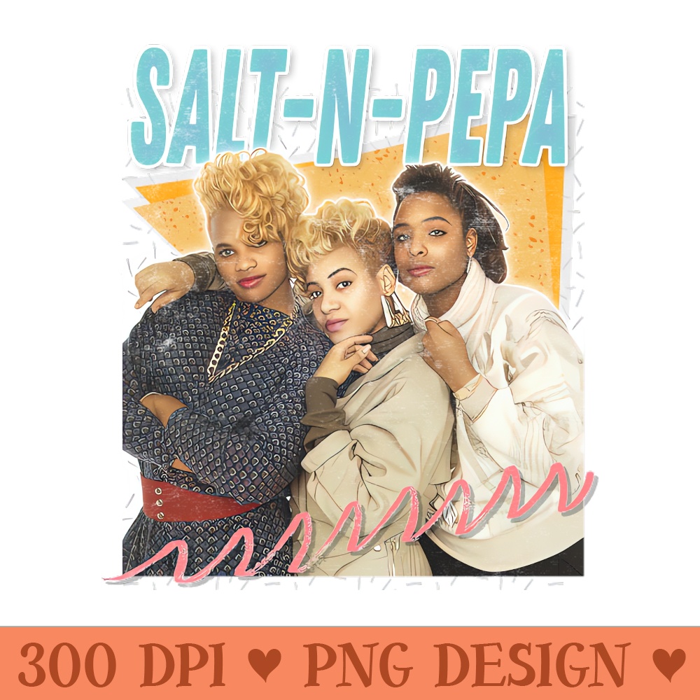 Salt N Pepa Vintage Aesthetic Design - Vector PNG Download - Variety