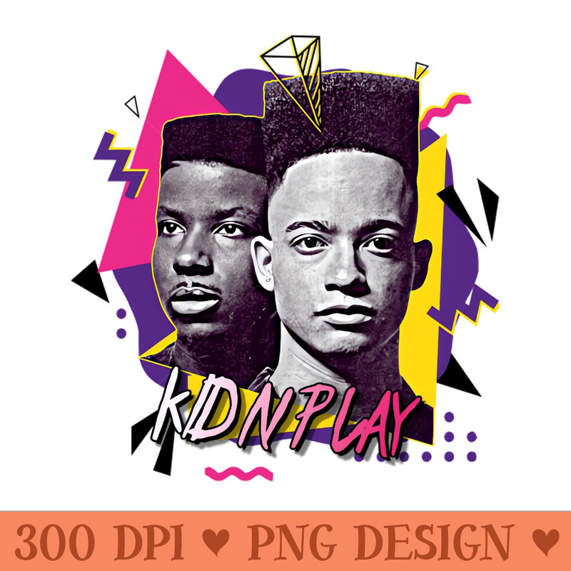 Kid N Play Retro 90s Graphic FanArt - - High Quality 300 DPI