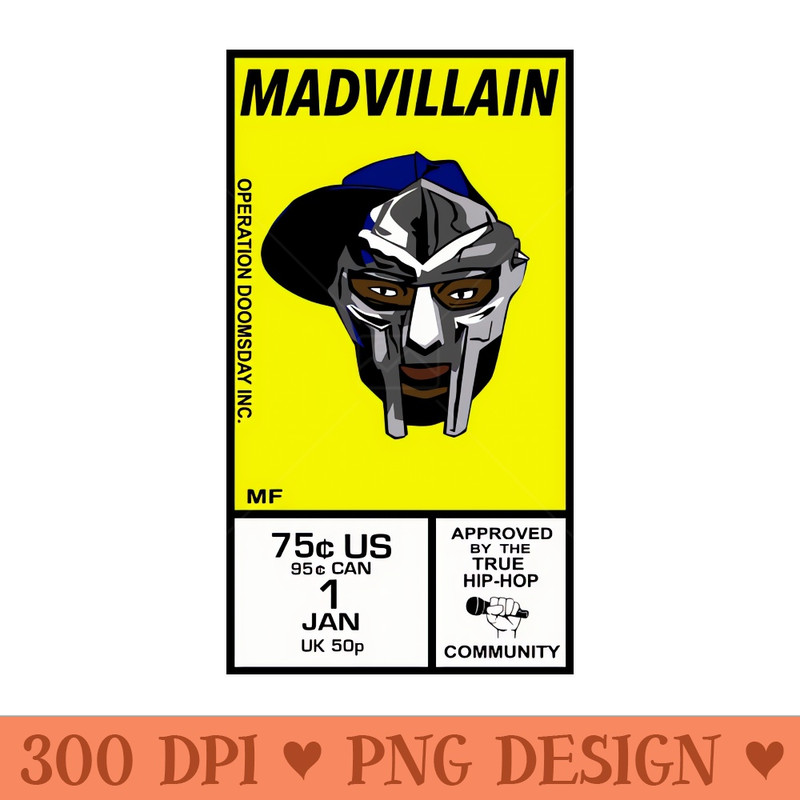 Madvillain Comics Late 80s - High-Quality PNG Download - Unique