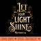 Let Your Light Shine - Digital PNG Download - Variety