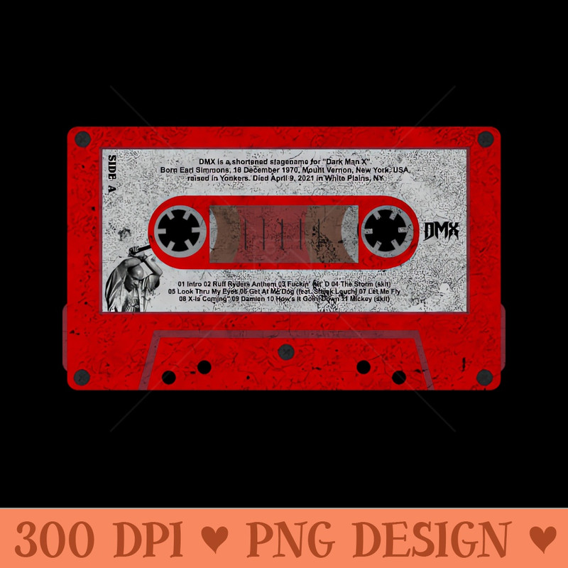 vintage dmx cassette - Digital PNG Graphics - Unique