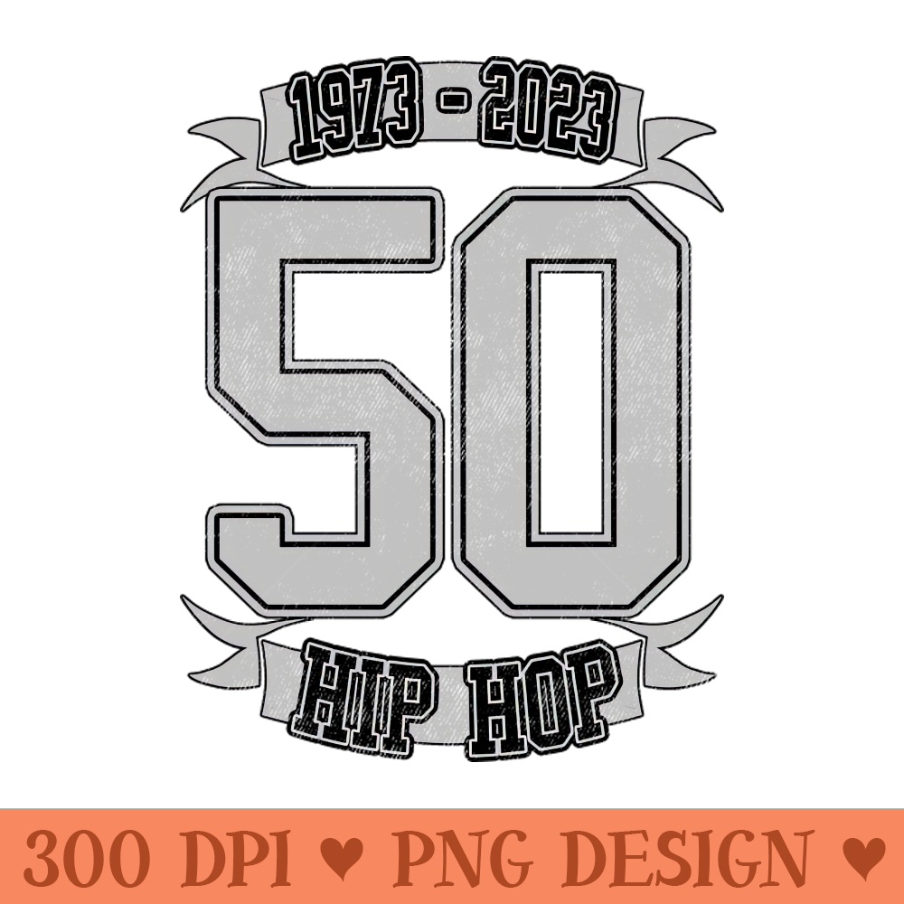 50 YEARS of HIP HOP - PNG Download Library - Professional Design