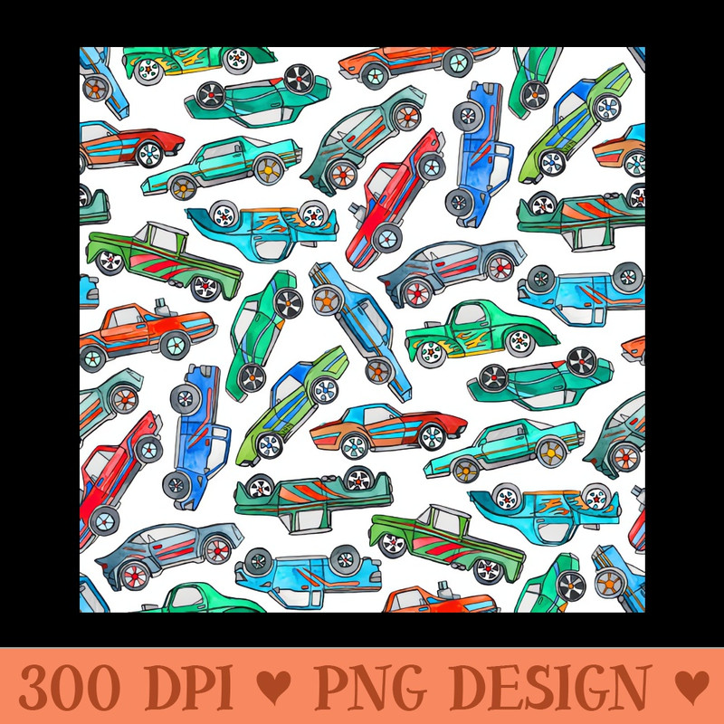 Toy Car Pile Up - High Quality PNG - High Quality 300 DPI