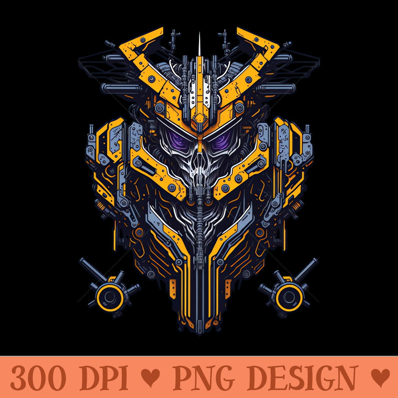 Mecha Skull S03 D11 - Digital PNG Art - Latest Updates