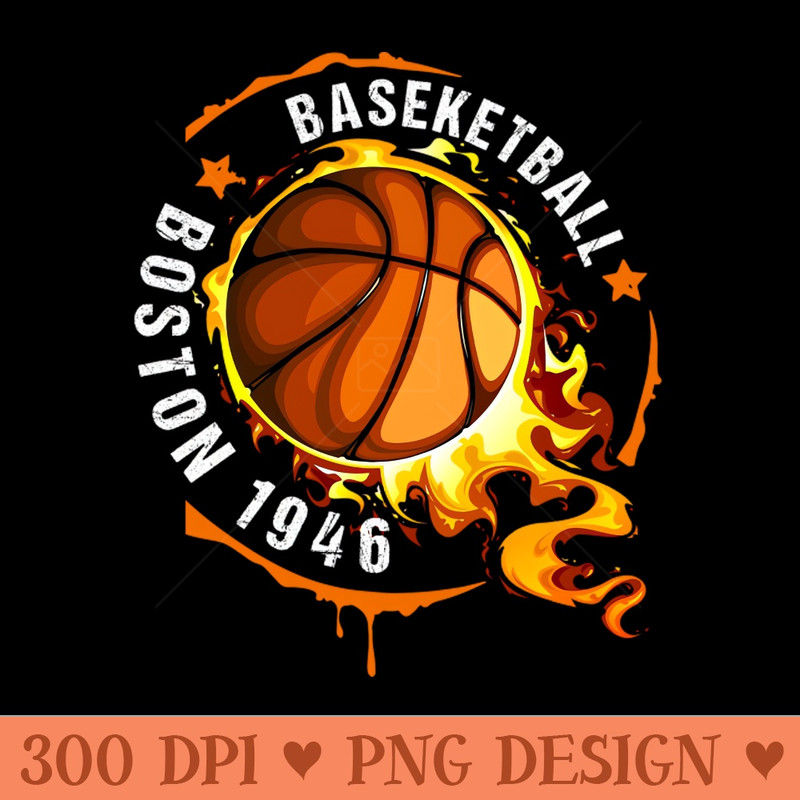Graphic Basketball Name Boston Classic Styles - Instant PNG Download - Popularity