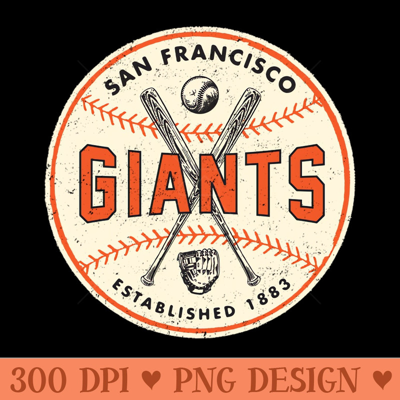 Retro San Francisco Giants 2 by Buck Tee - Download PNG Graphics - Latest Updates
