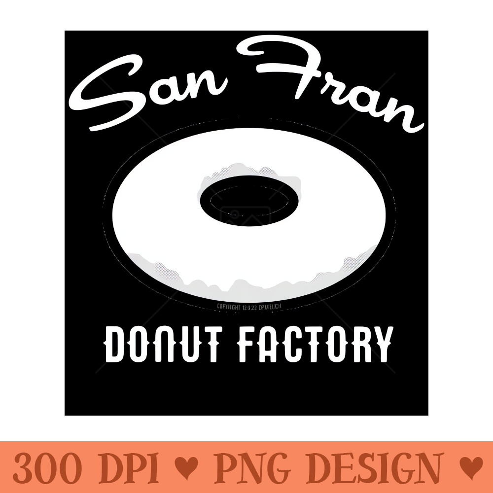 San Fran Donut Factory - PNG Graphics - Professional Design