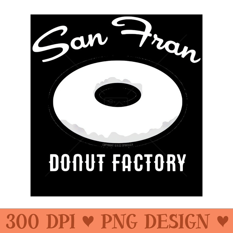 San Fran Donut Factory - PNG Graphics - Professional Design