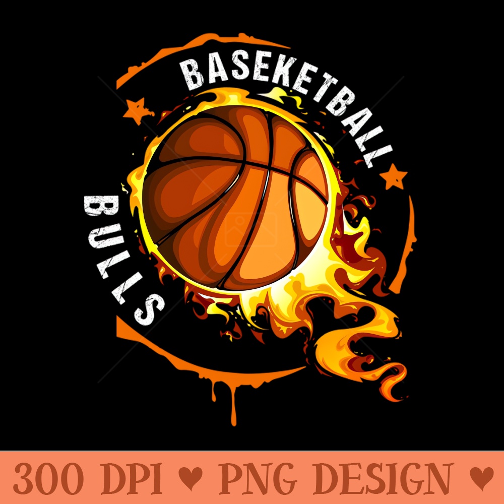 Graphic Basketball Name Bulls Classic Styles - Digital PNG Art - Flexibility