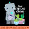 All systems grow robot - Sublimation PNG Designs - Popularity