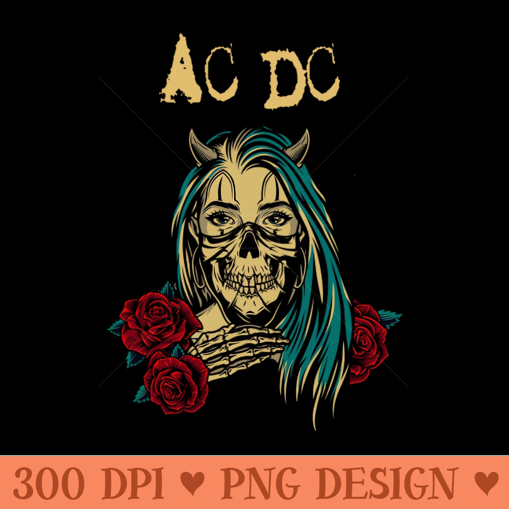 ac dc - Sublimation PNG - Flexibility