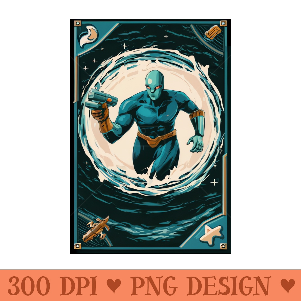 Super Hero Water Man New Breed Card Collection - PNG Download - Unique