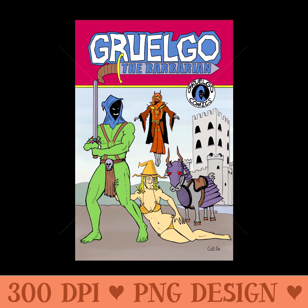Gruelgo the Barbarian - PNG Downloadable Resources - High Quality 300 DPI