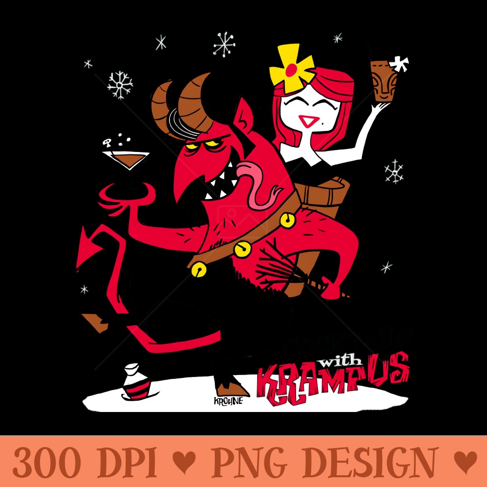 Cocktails with Krampus - PNG Downloadable Resources - Convenience