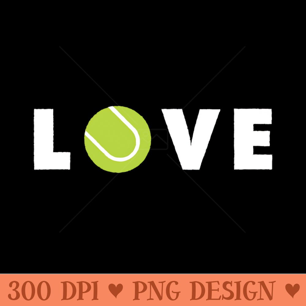 LOVE (TENNIS) - Digital PNG Graphics - Variety