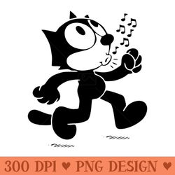 felix the cat walking - png illustrations