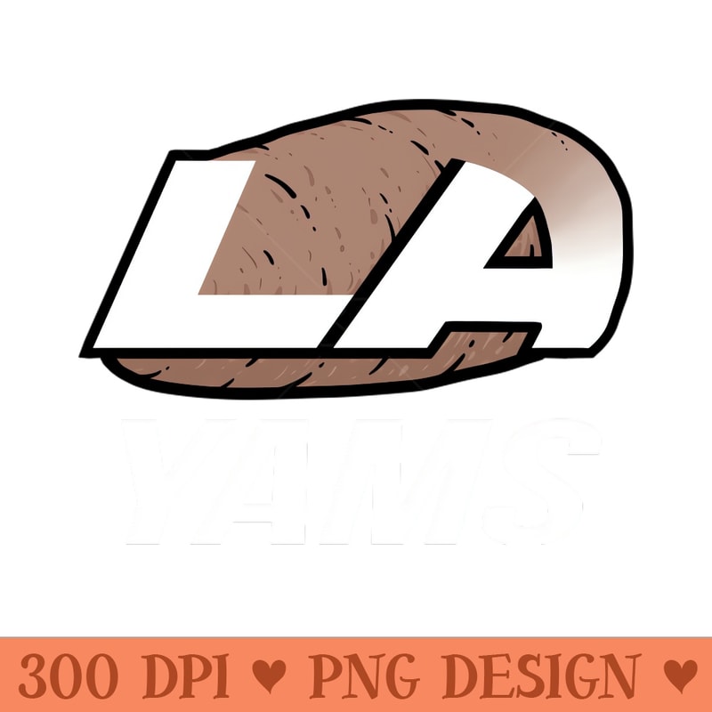 LA Yams - PNG Clipart - High Quality 300 DPI