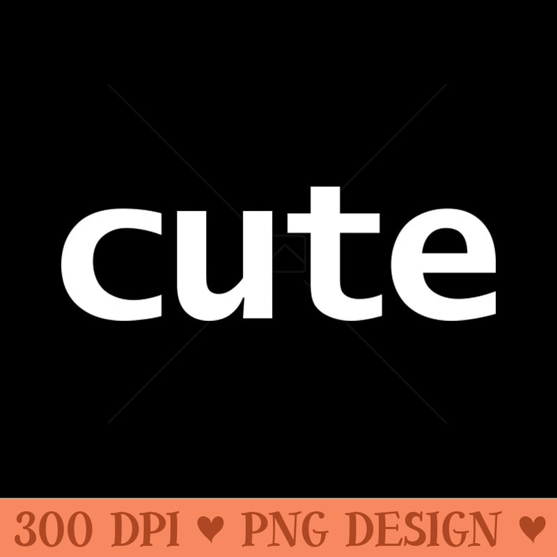 Cute Minimal Typography White Text - Sublimation PNG Designs - Convenience