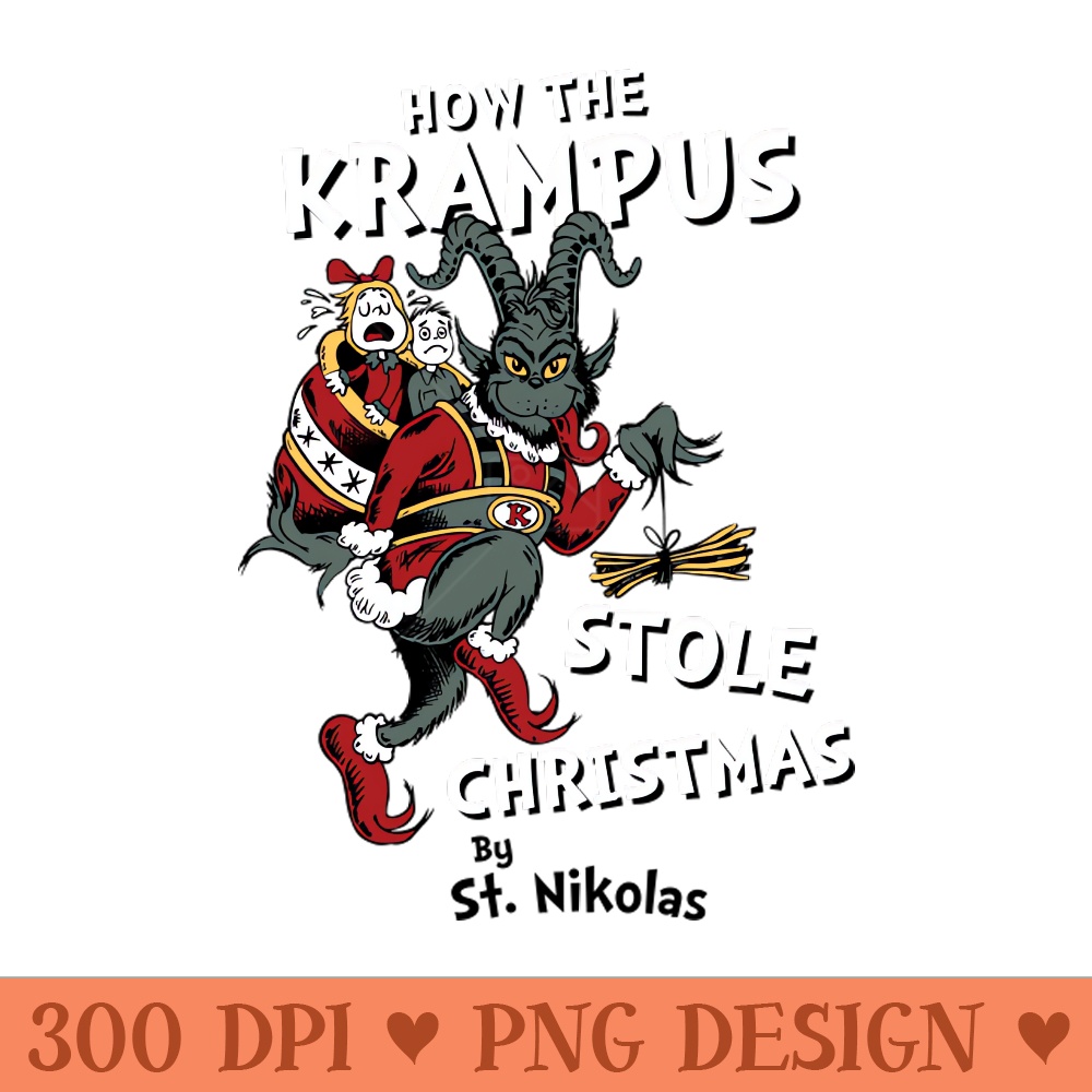 How the Krampus Stole Christmas - Creepy Cute Children's Book - PNG Downloadable Resources - Variety