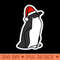 Christmas Penguin in a Santa Hat - PNG Design Downloads - Convenience