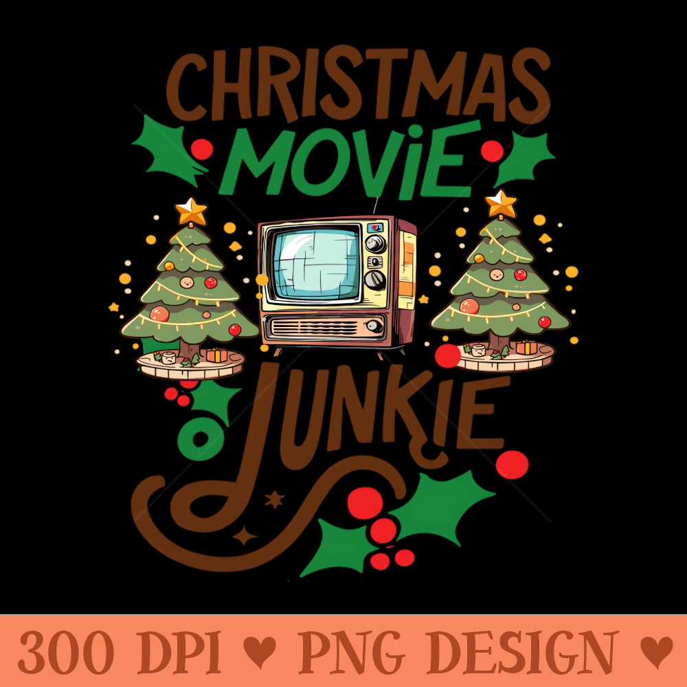 Christmas Movie Junkie - PNG Graphics - Customer Support