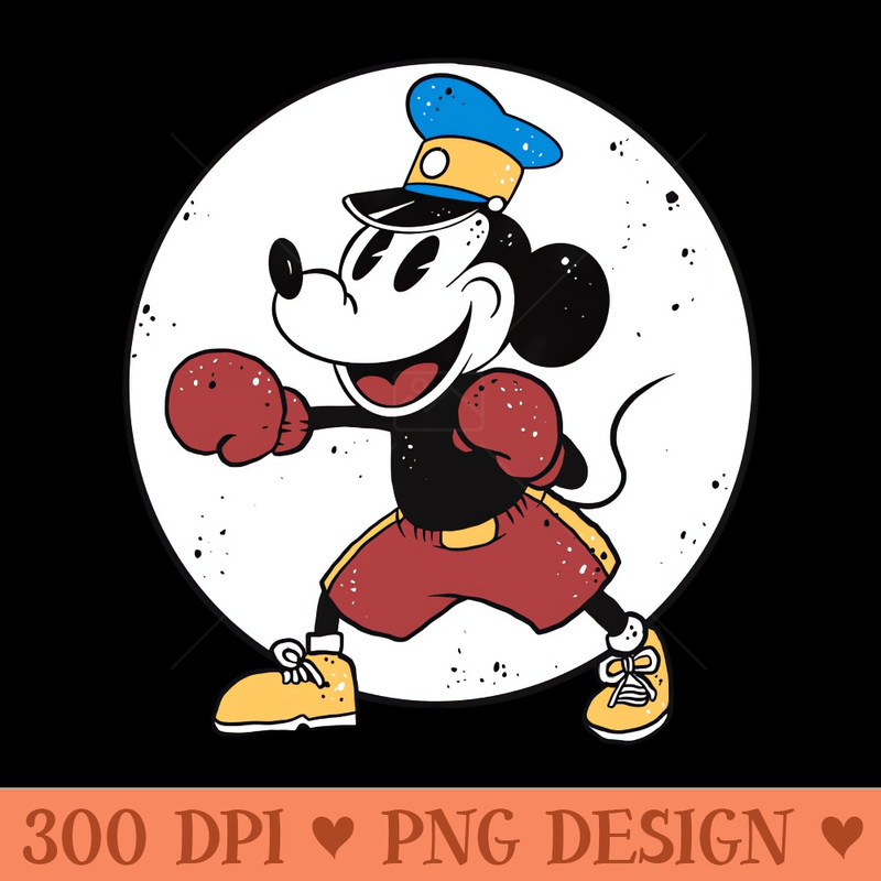 Steamboat willie boxing edition - Digital PNG Graphics - Convenience