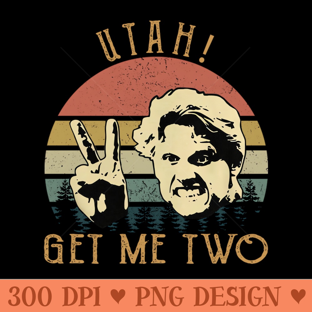 Vintage retro get me two movie art - Download PNG Graphics - High Quality 300 DPI