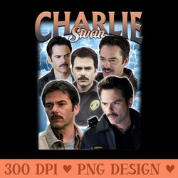 charlie swan twilight team charlie twilight - digital png art