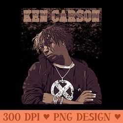ken carson brown vintage - instant png download