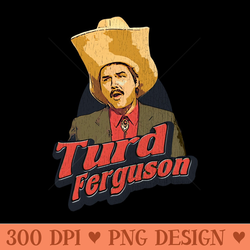 Turd Ferguson Retro Style Design - Digital PNG Art - Customer Support