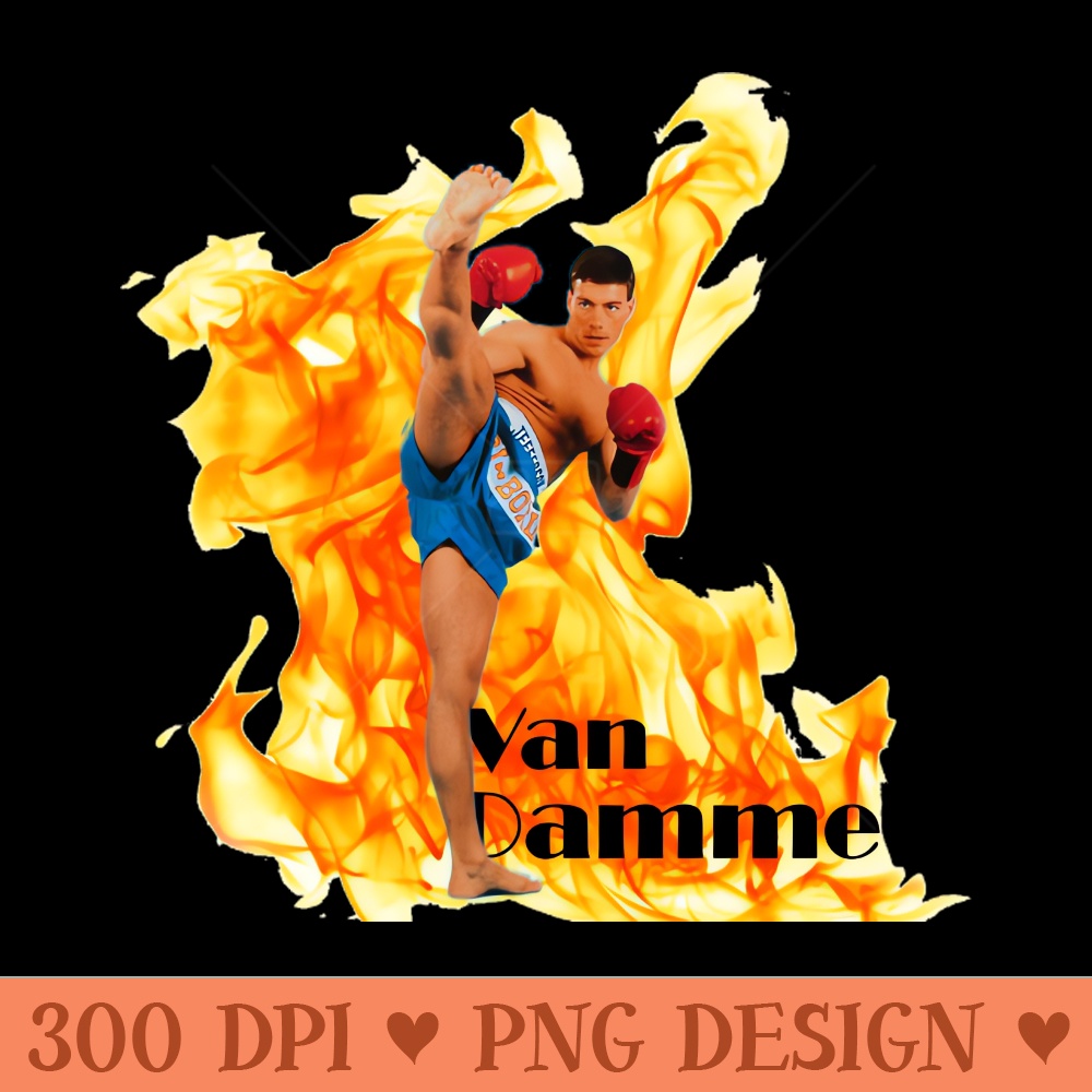 VAN DAMME JCVD - FIRE COLECTION - PNG Image Downloads - Good Value