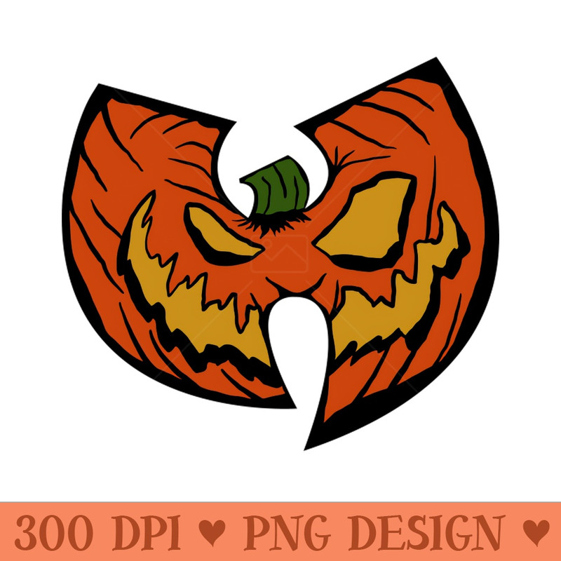 Wu Tang Halloween Pumpkin - Downloadable PNG - Professional Design
