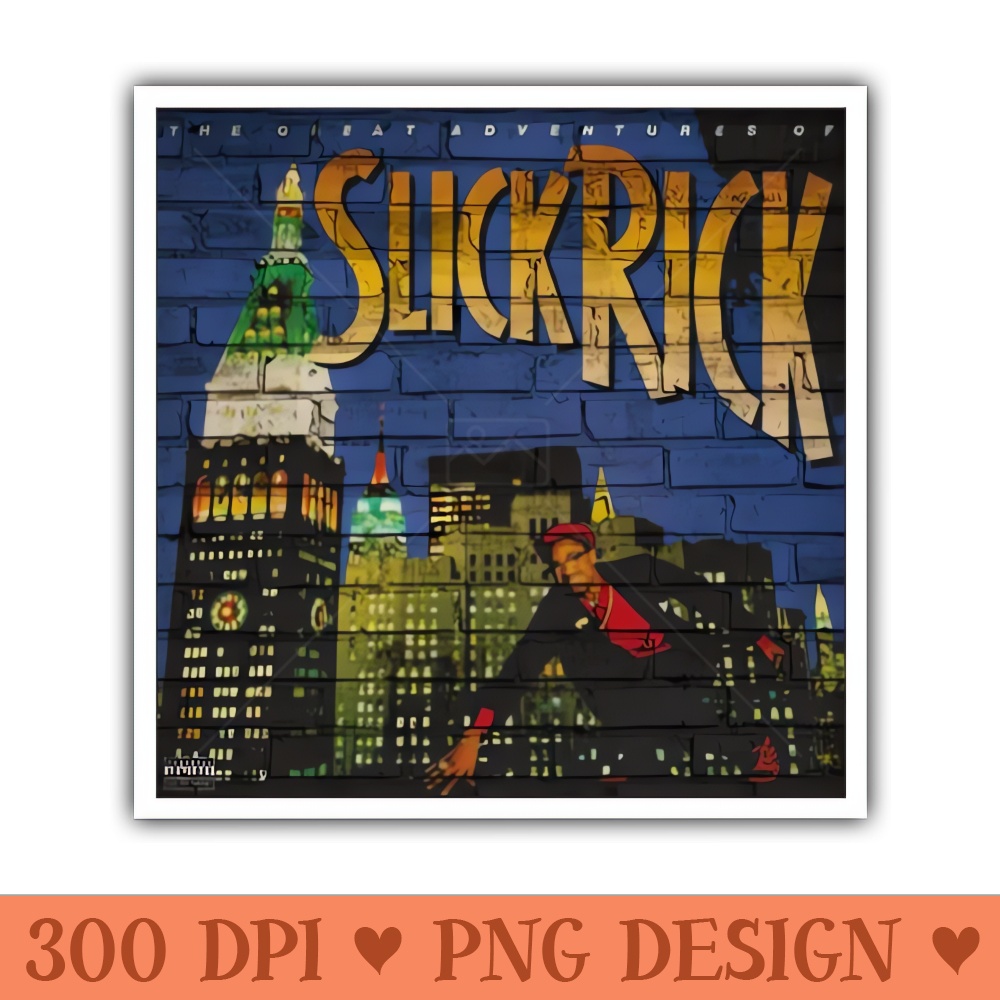 Slick Rick The Great Adventures Of Album Cover Graffiti Wall - PNG Download Website - Popularity