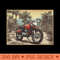 Vintage Cafe racer 50s vibe motorcycle - Digital PNG Graphics - Popularity