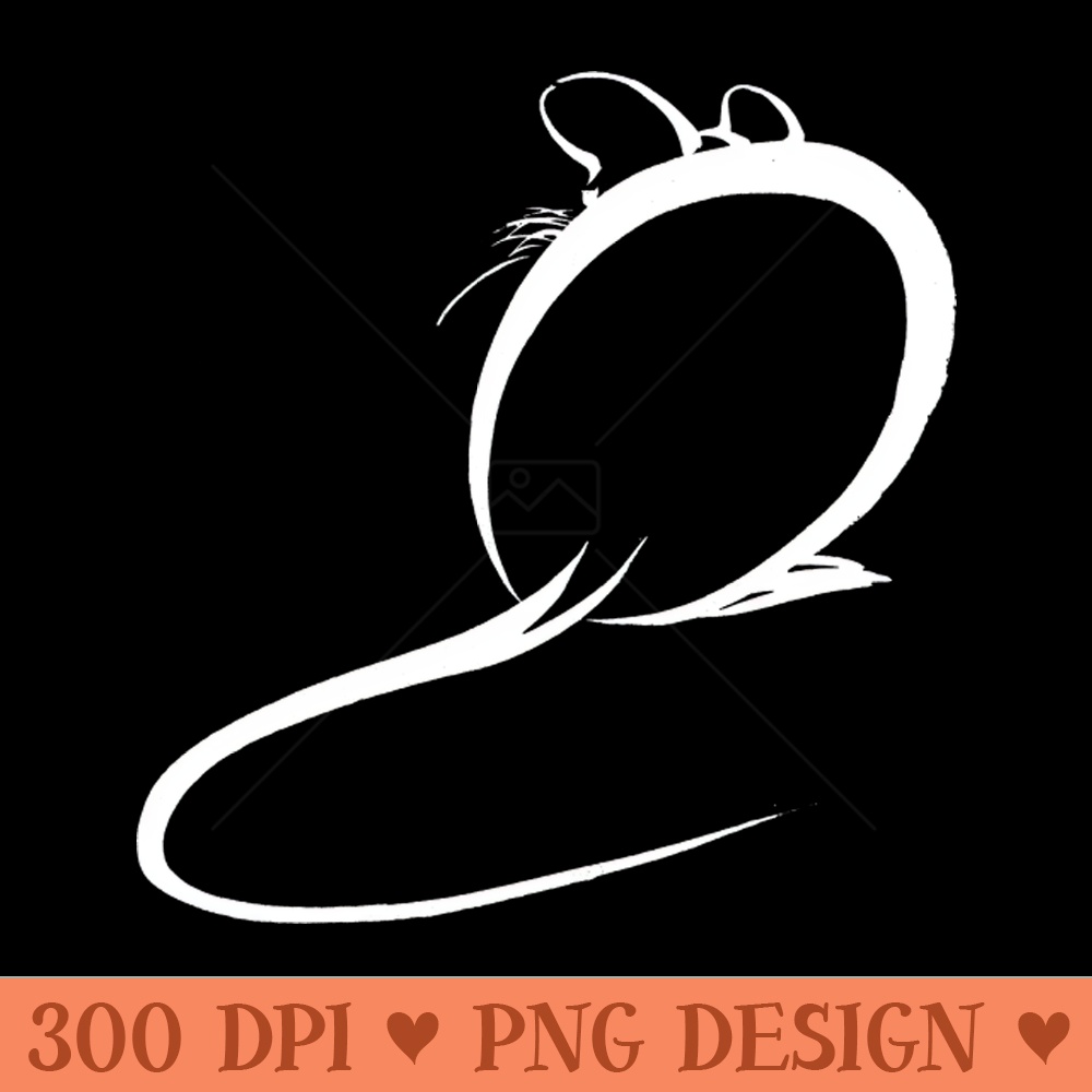 Japanese Sumi e Calligraphy Animals Mouse - PNG Designs - Convenience