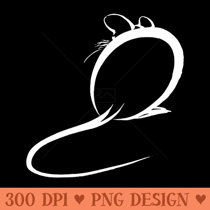 Japanese Sumi e Calligraphy Animals Mouse - PNG Designs - Convenience