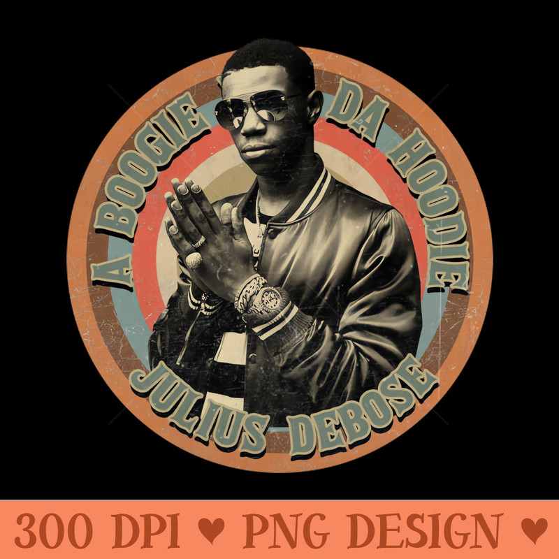 A Boogie wit da Hoodie Retro Vintage Look aesthetic art - Digital PNG Graphics - High Quality 300 DPI