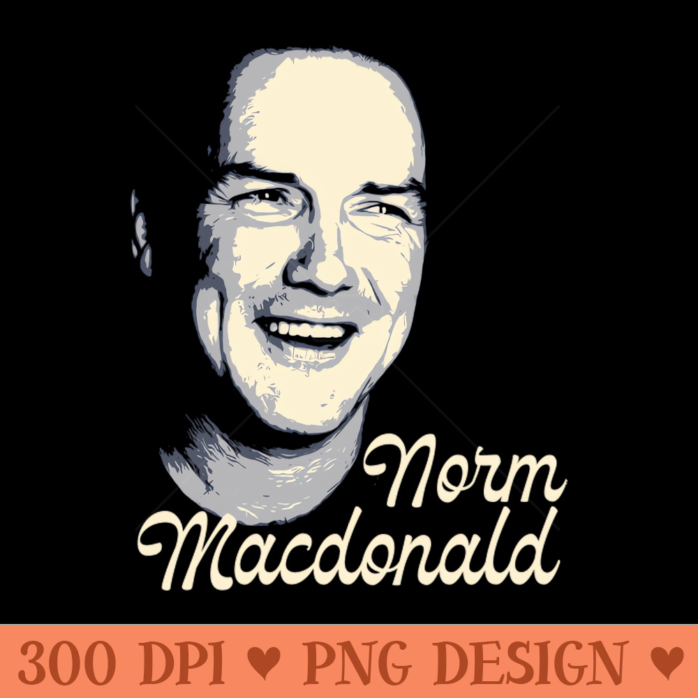 Retro Norm Macdonald - PNG Graphics - Professional Design