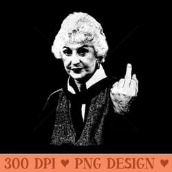 dorothy zbornak middle finger - transparent png