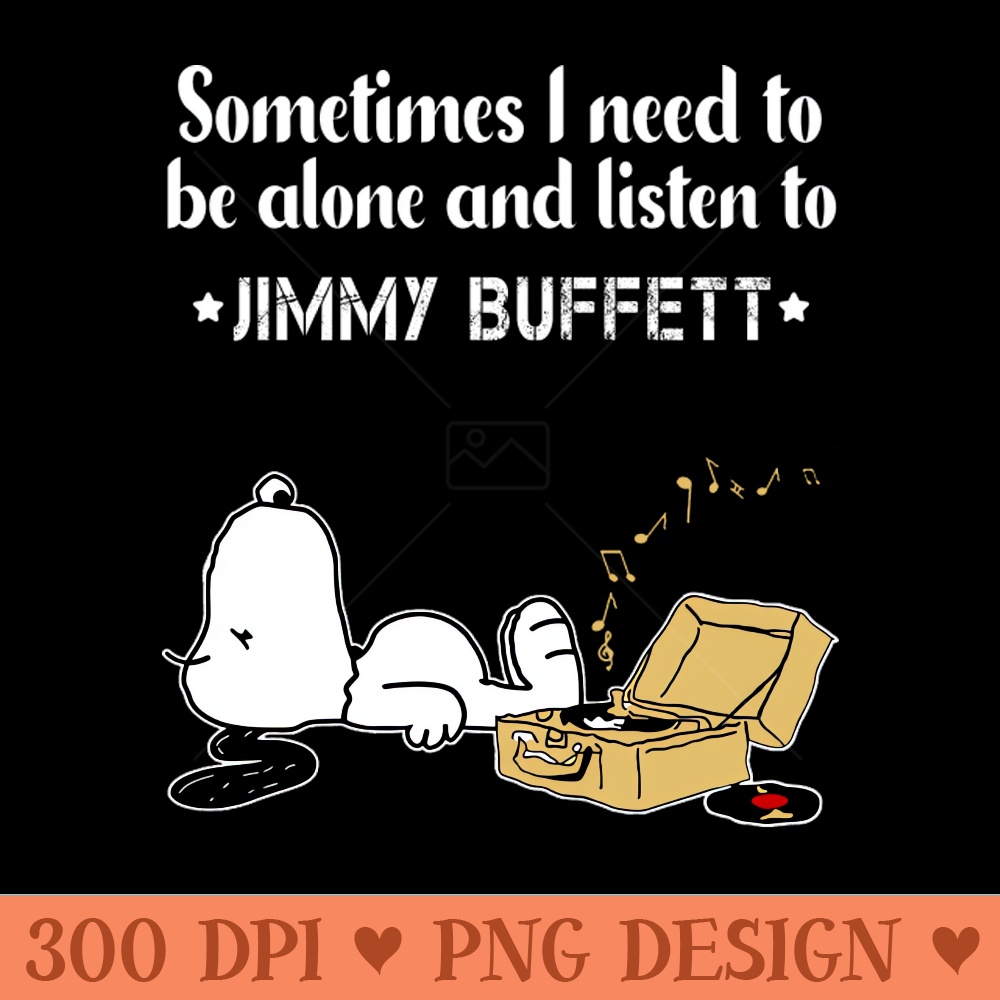 Jimmy Buffett Aesthetic Vinyl Record - PNG Artwork - Variety