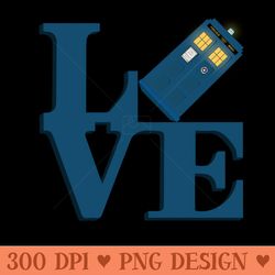 doctor who love tardis - png printables