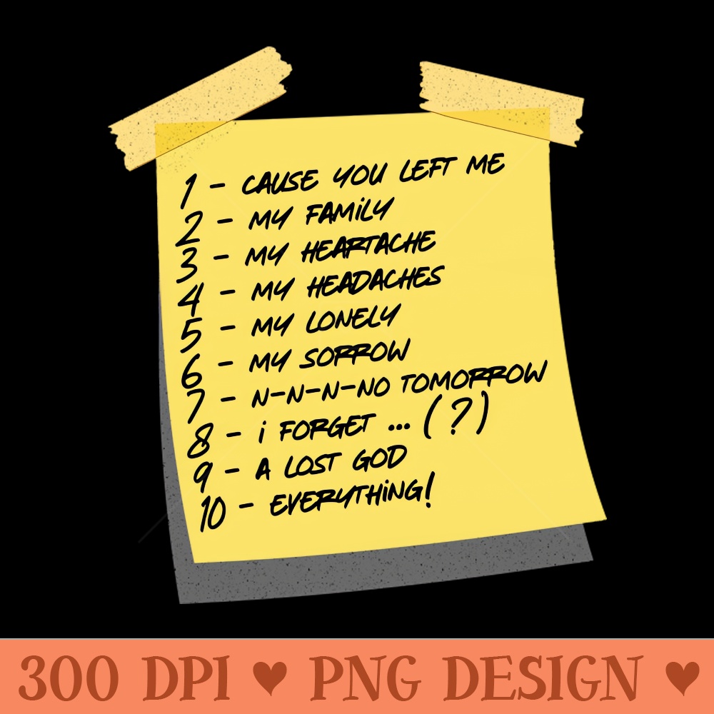 Kiss Off Sticky Note Design - PNG Artwork - Popularity